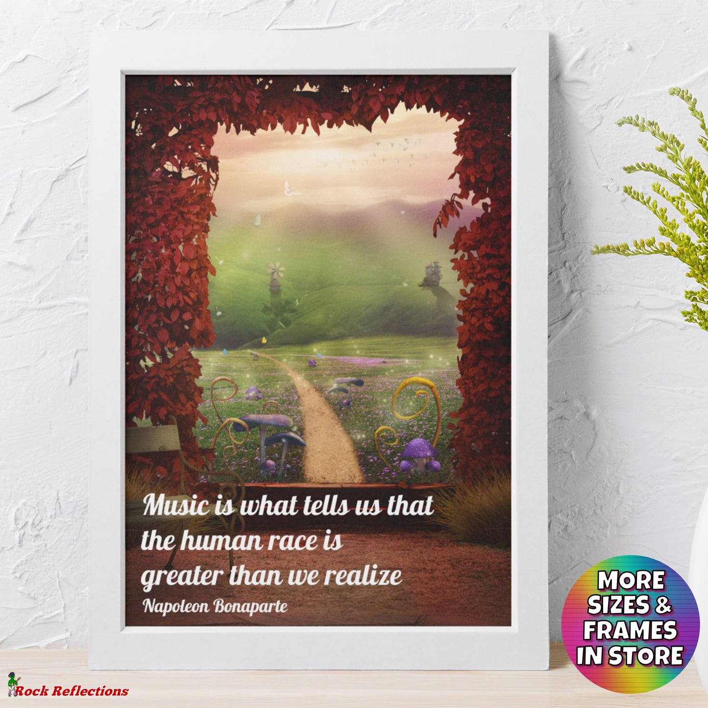 Human Race - Music Quote Framed Print Gelato