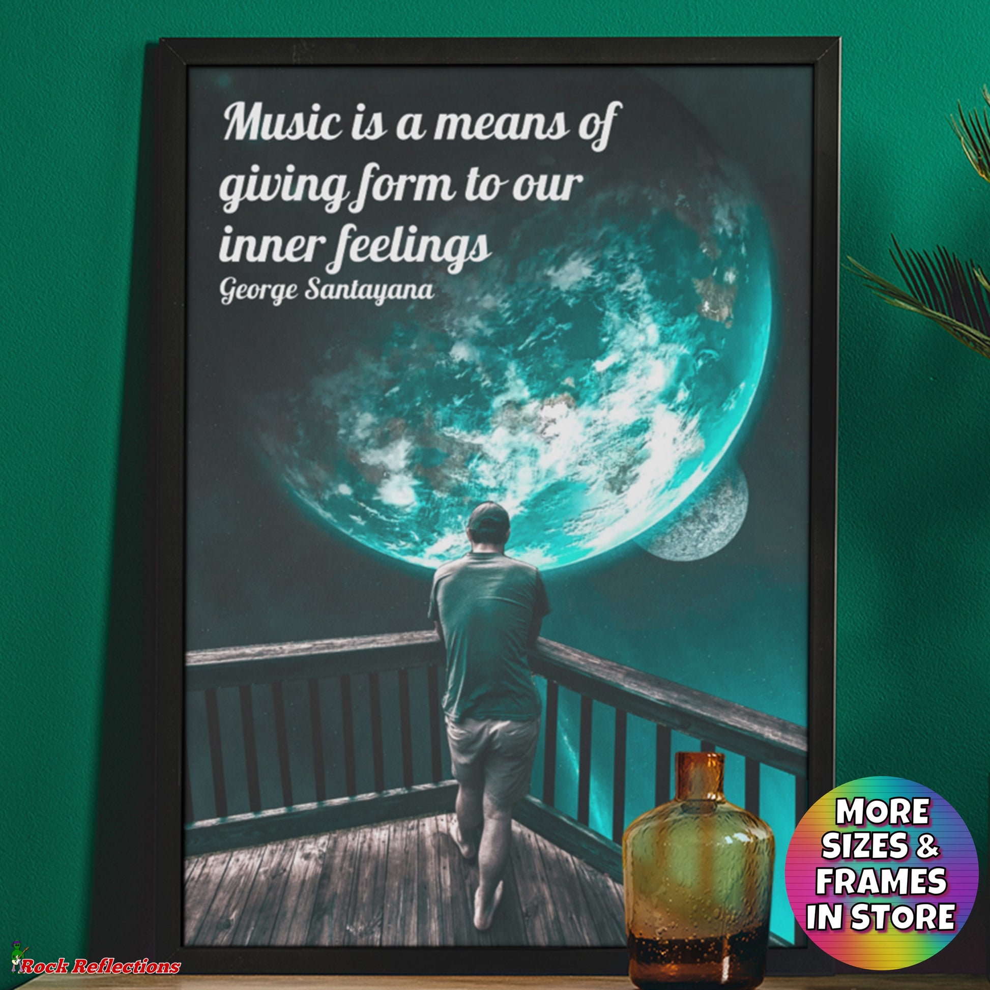 Inner Feelings - Music Quote Framed Print Gelato