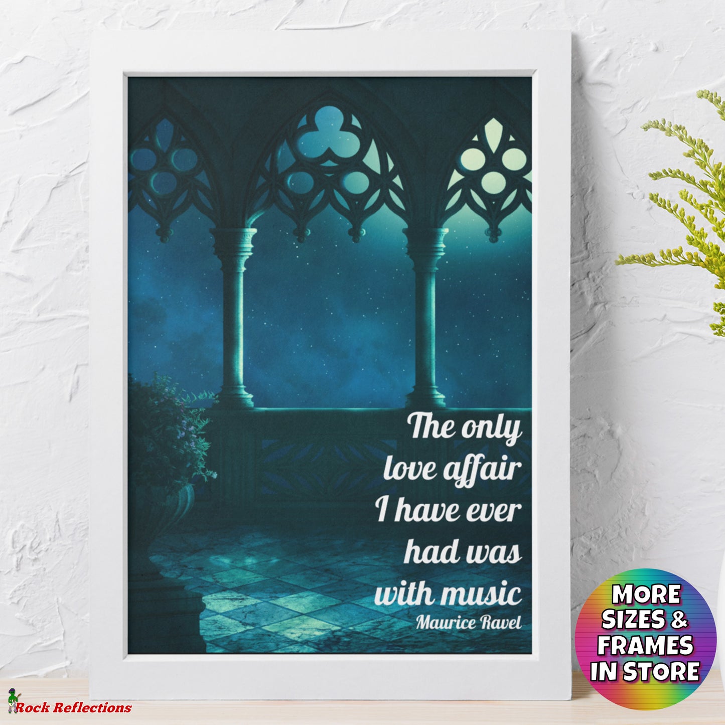 Love Affair with Music – Music Quote Framed Print Gelato