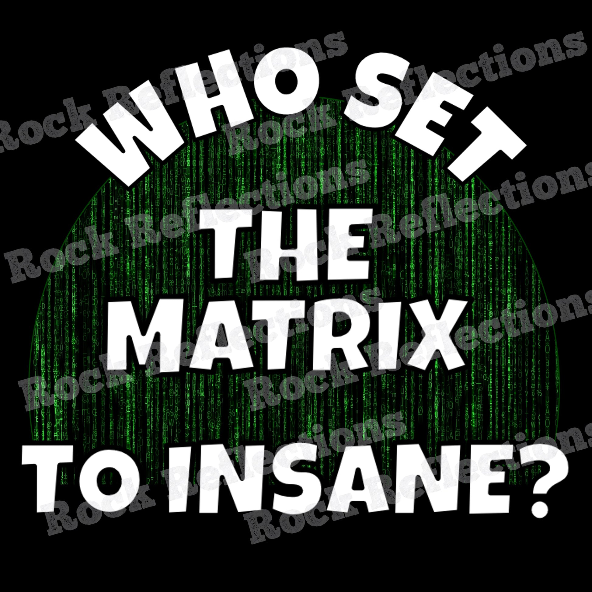 Matrix Set To Insane Black Mug CustomCat
