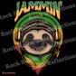 Jammin' Reggae Sloth T-Shirt SPOD