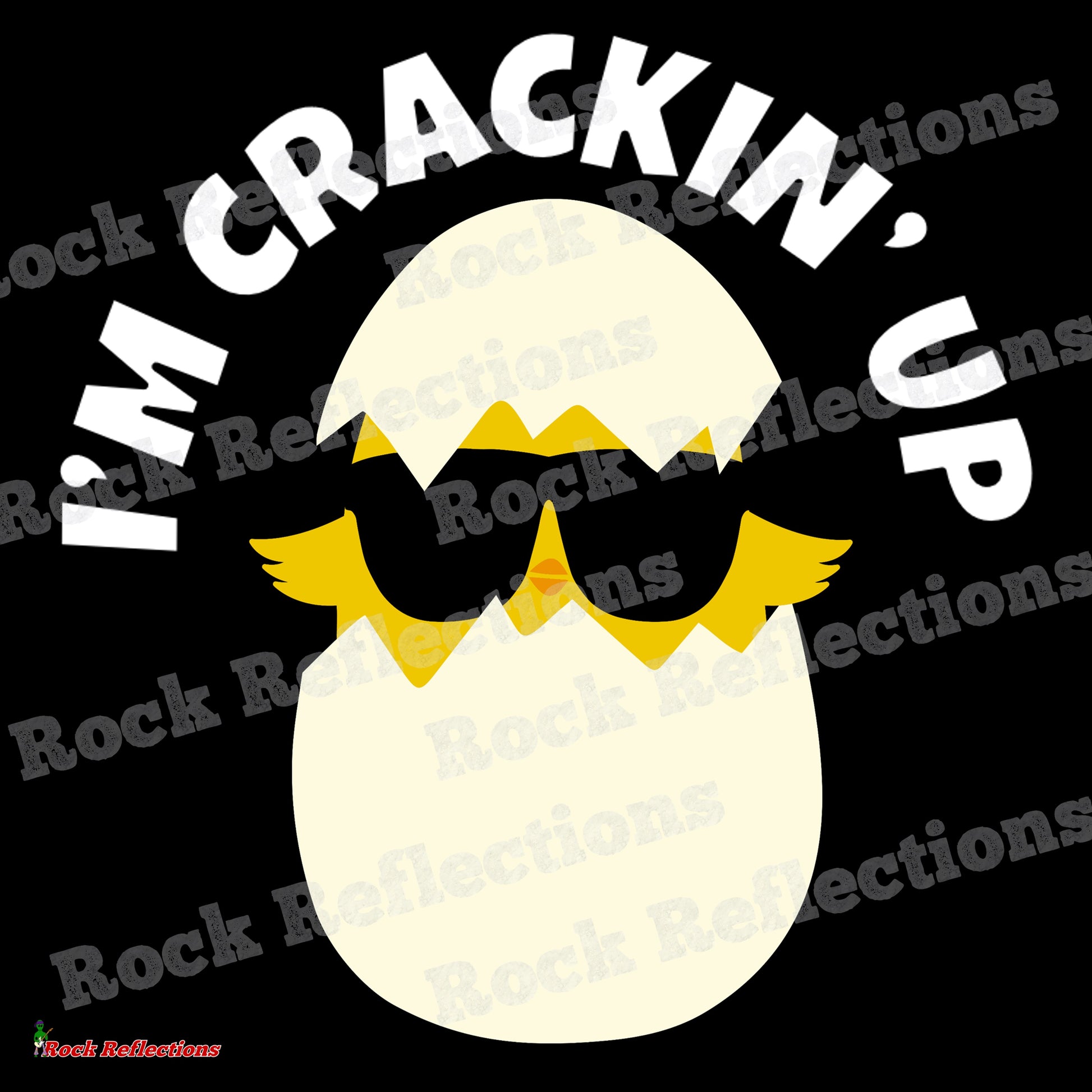 Crackin Up Egg Black Mug CustomCat