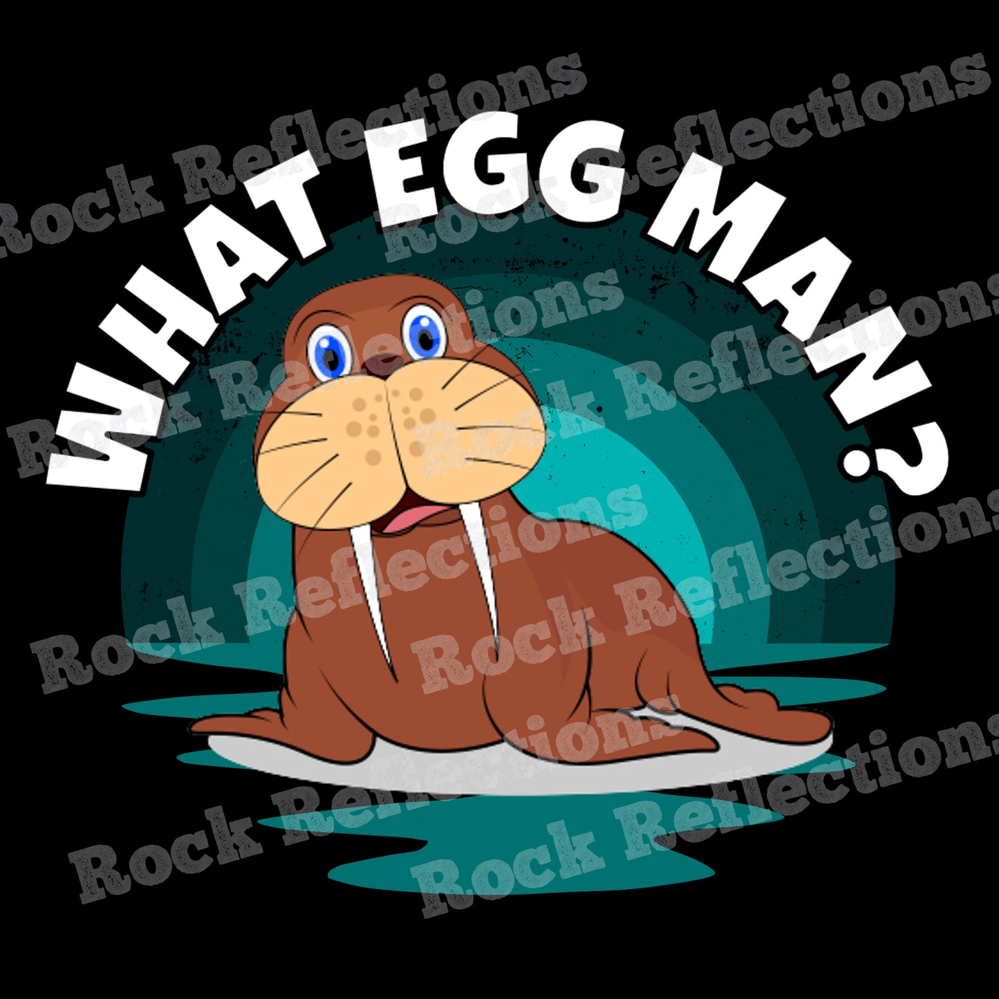 Walrus - What Egg Man Black Mug CustomCat