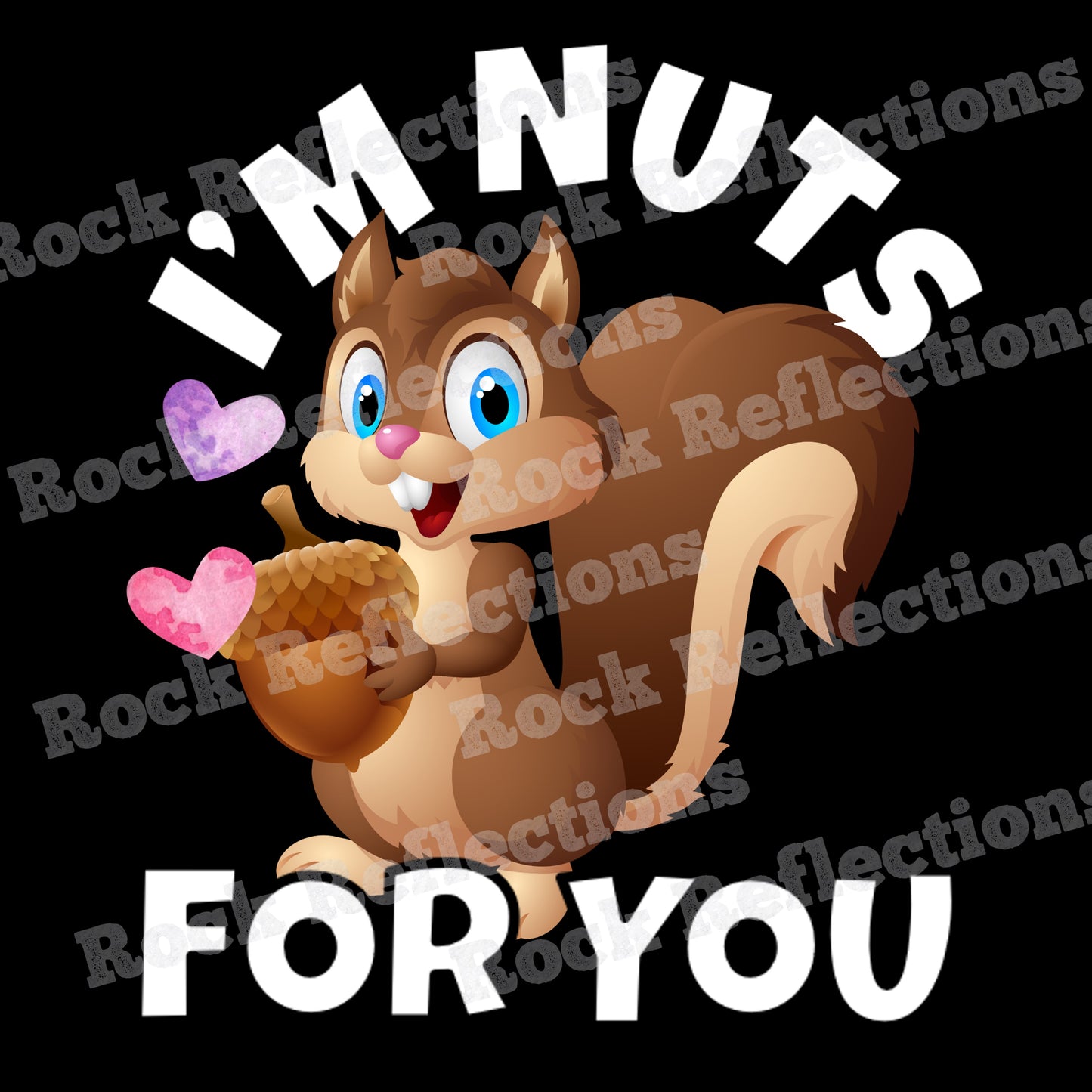 Nuts For You Squirrel Black Mug CustomCat