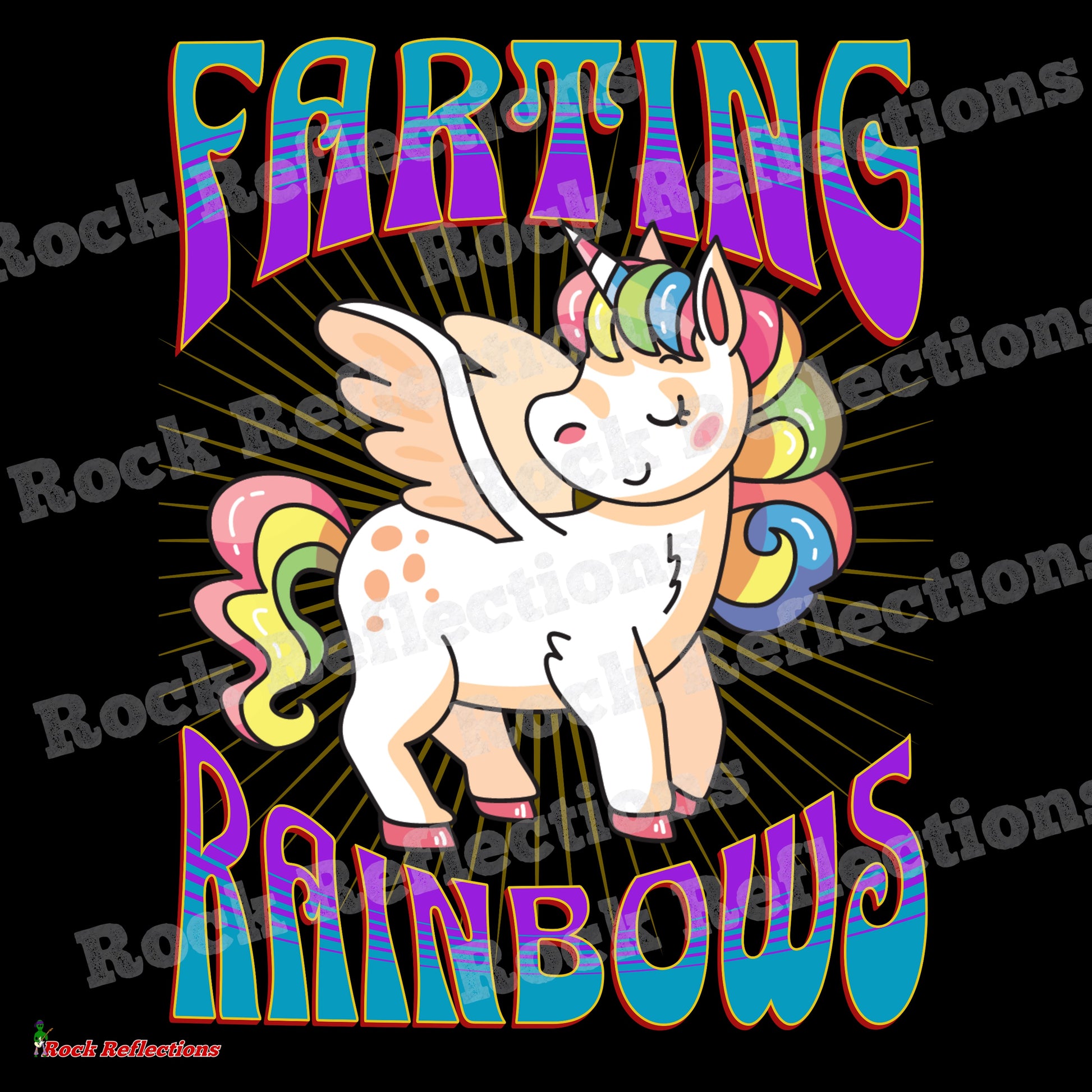 Farting Rainbows T-Shirt SPOD