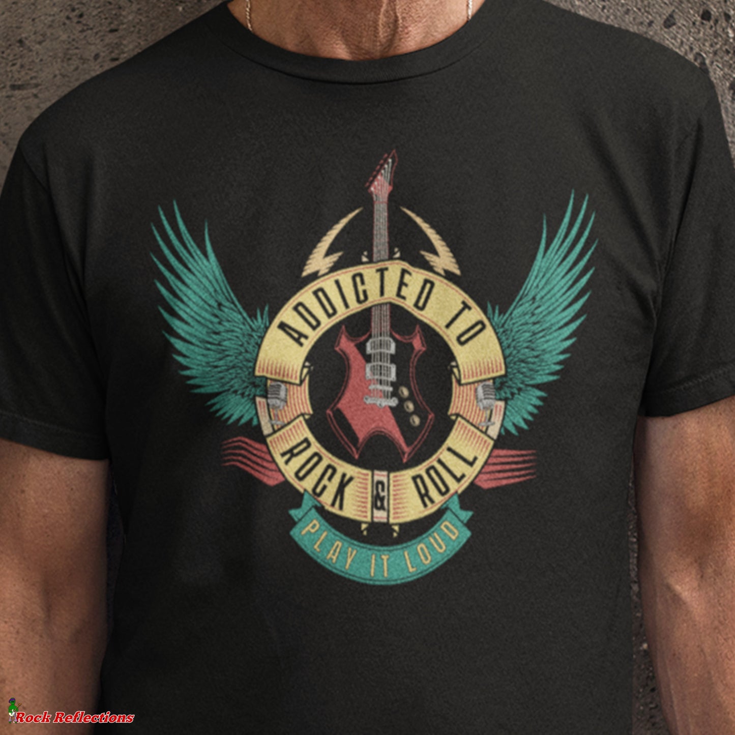 Addicted to Rock & Roll T-Shirt SPOD