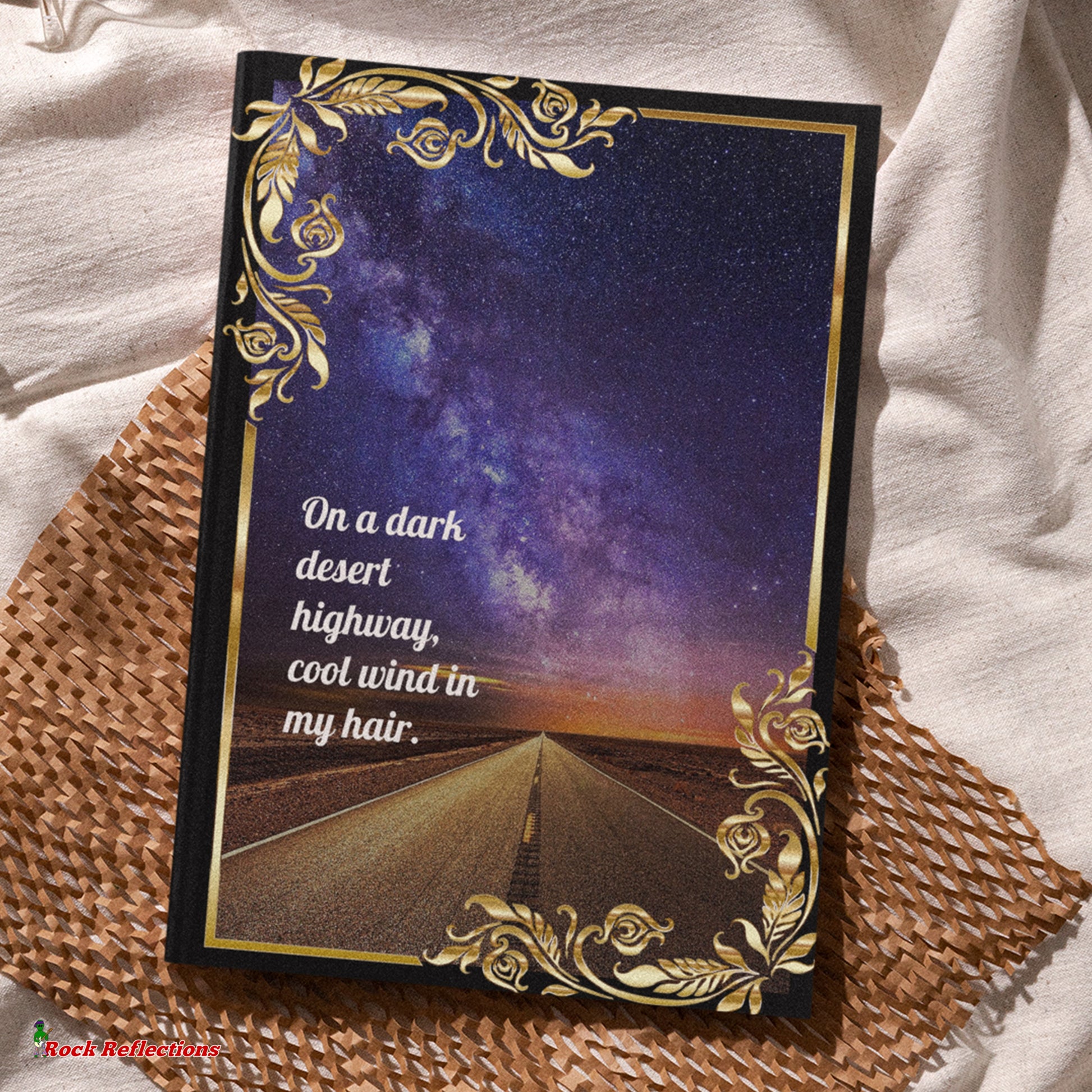 Dark Desert Highway Journal & Notebook Printify