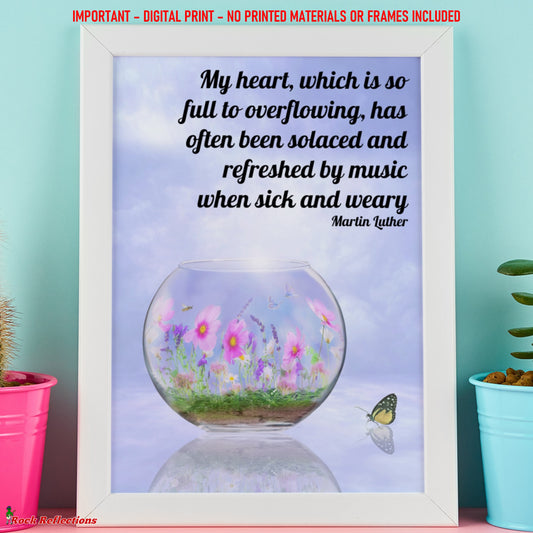 Full To Overflowing Music Quote