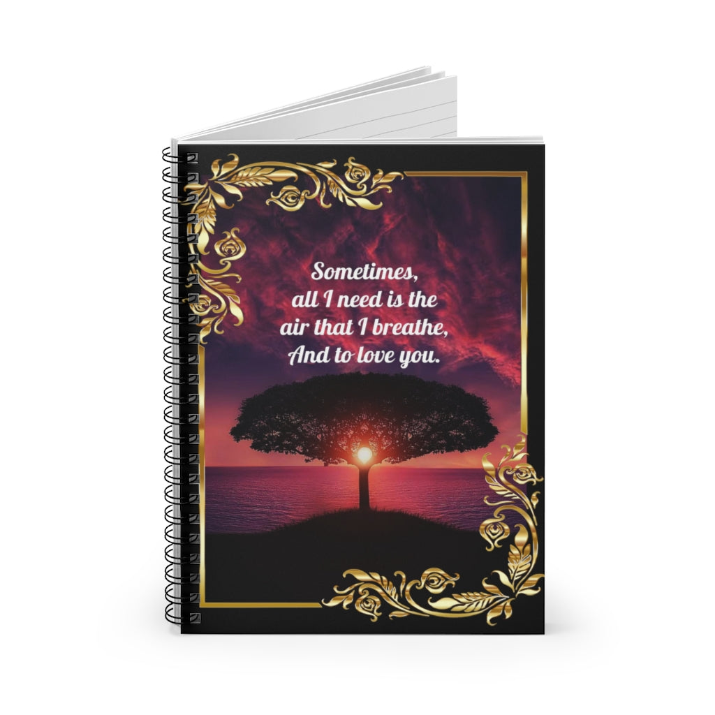 The Air That I Breathe Journal & Notebook Printify