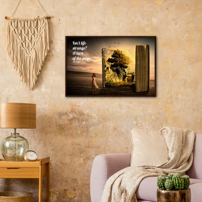 Isn't Life Strange - Music Quote Framed Print Gelato