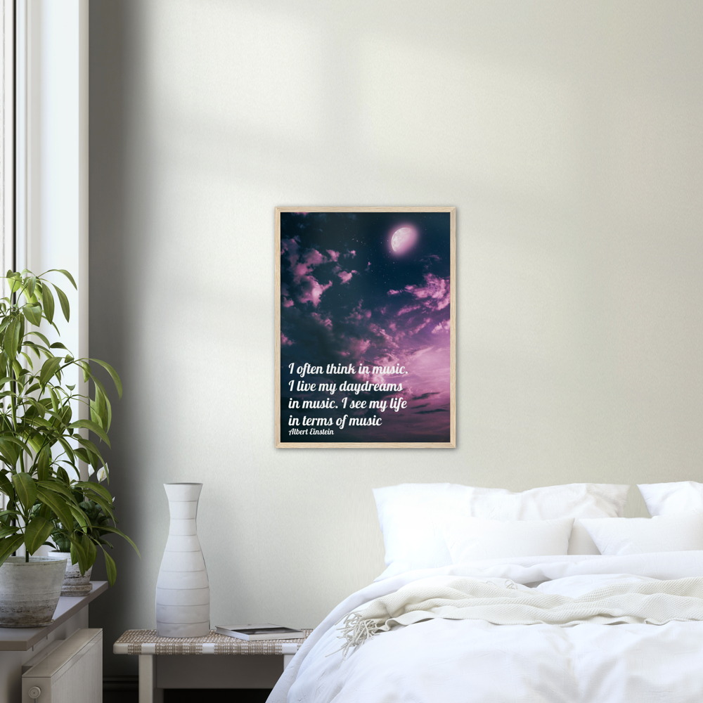 Daydreams in Music - Music Quote Framed Print Gelato