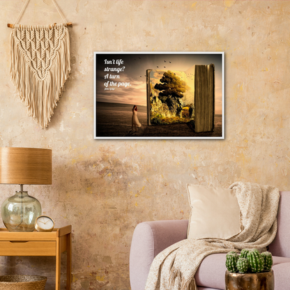 Isn't Life Strange - Music Quote Framed Print Gelato