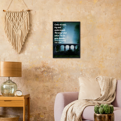 Come On Now - Music Quote Framed Print Gelato