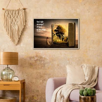 Isn't Life Strange - Music Quote Framed Print Gelato