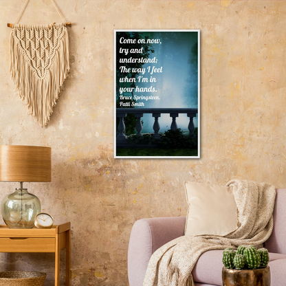 Come On Now - Music Quote Framed Print Gelato