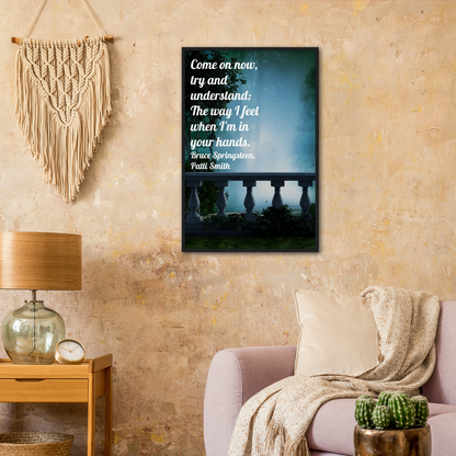 Come On Now - Music Quote Framed Print Gelato