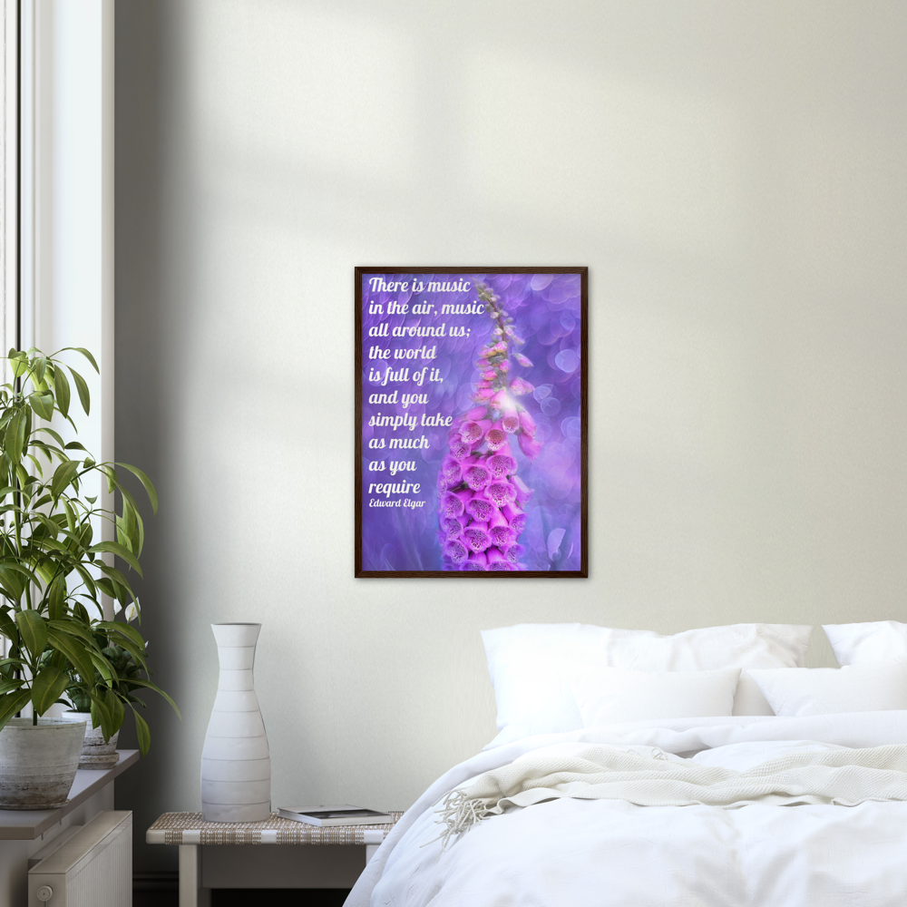 Music All Around – Music Quote Framed Print Gelato