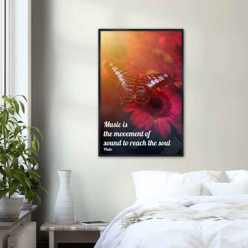 Movement Of Sound - Music Quote Framed Print Gelato