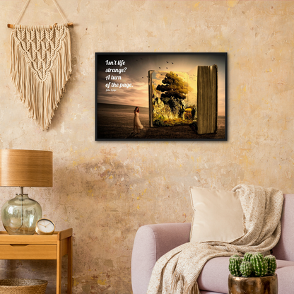Isn't Life Strange - Music Quote Framed Print Gelato