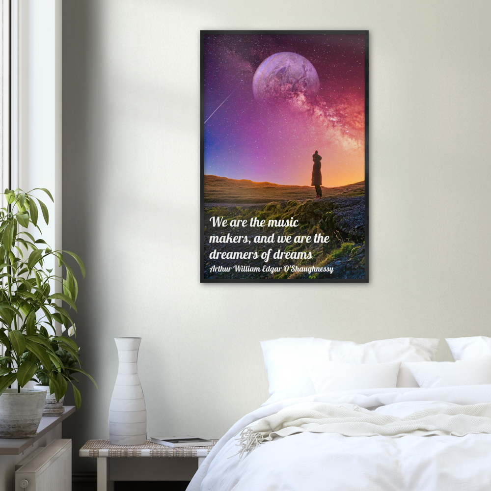 The Music Makers – Music Quote Framed Print Gelato