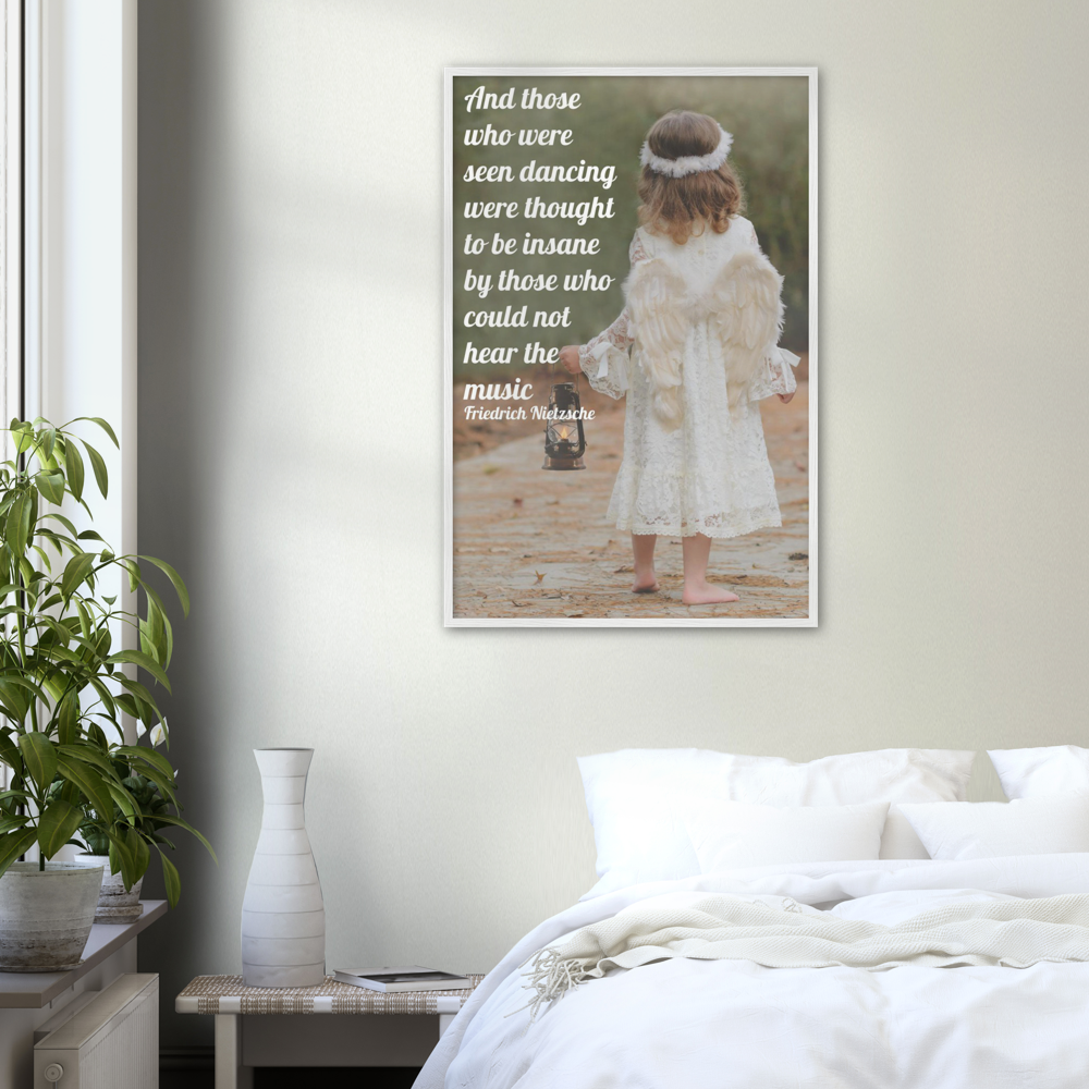 Thought To Be Insane – Music Quote Framed Print Gelato