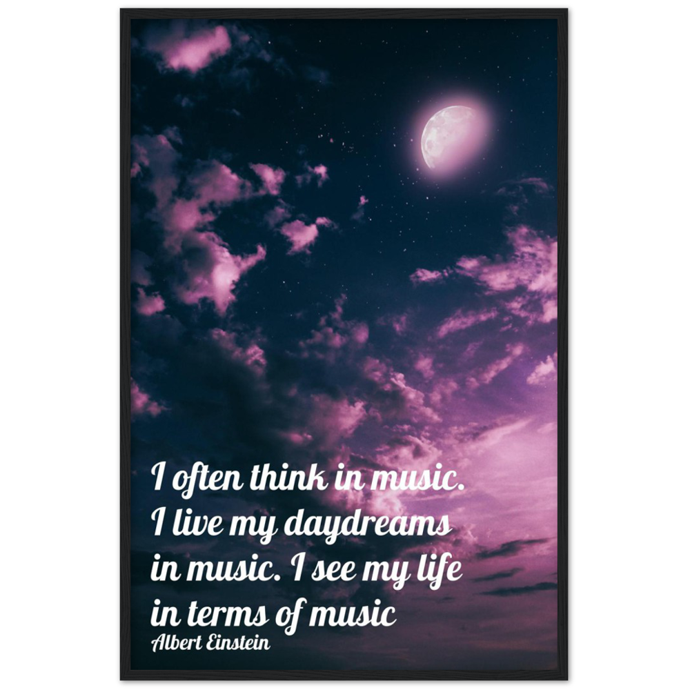 Daydreams in Music - Music Quote Framed Print Gelato