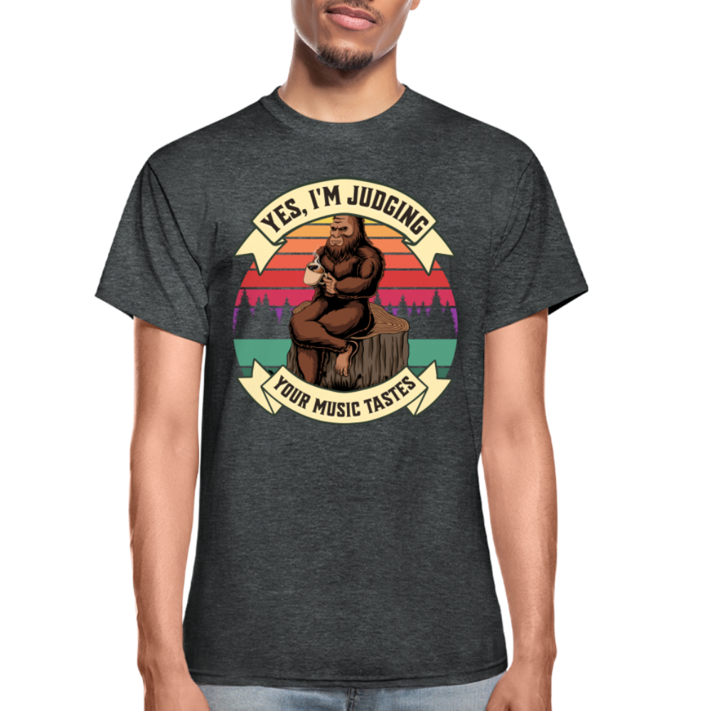 Bigfoot Judging Music Taste T-Shirt SPOD