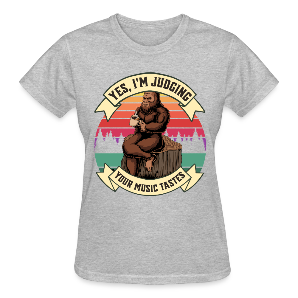 Bigfoot Judging Music Taste T-Shirt SPOD