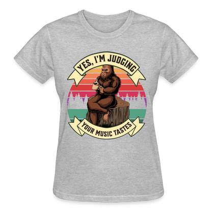 Bigfoot Judging Music Taste T-Shirt SPOD