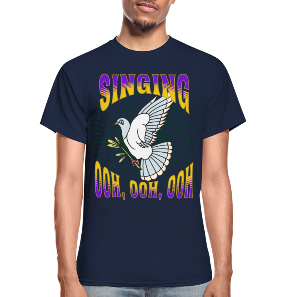 White Winged Dove Singing T-Shirt SPOD