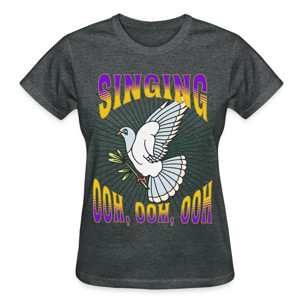 White Winged Dove Singing T-Shirt SPOD