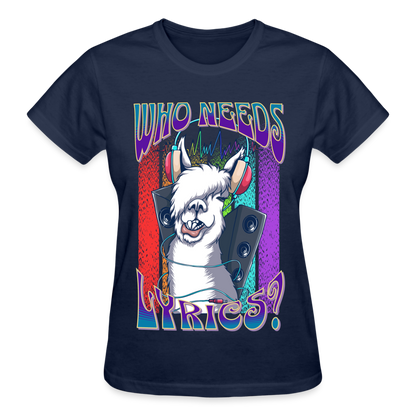 Who Needs Lyrics Llama T-Shirt SPOD