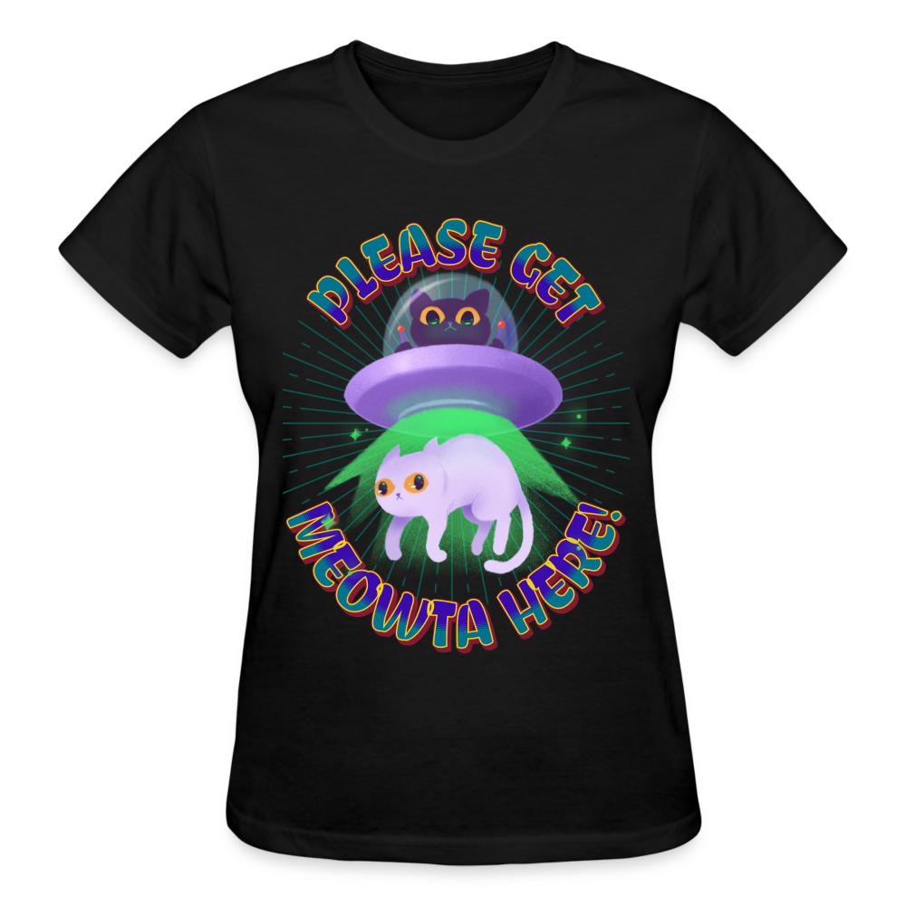 UFO Cat Meowta Here T-Shirt SPOD