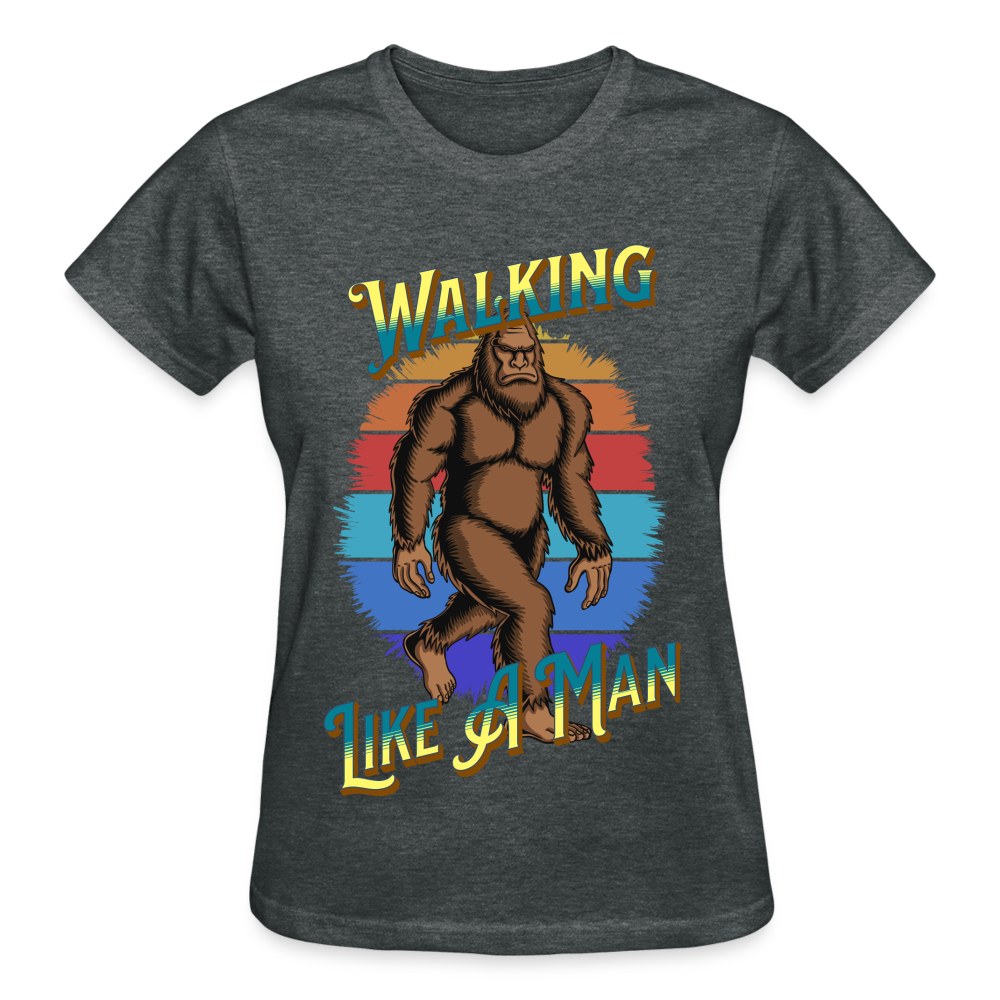 Bigfoot Walking Like A Man T-Shirt SPOD