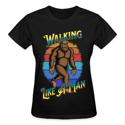 Bigfoot Walking Like A Man T-Shirt SPOD