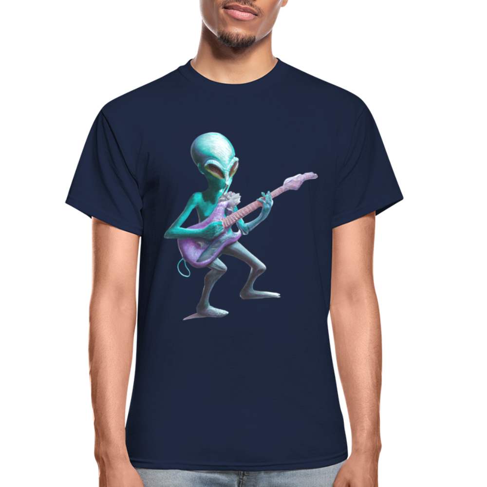 Alien Guitarist T-Shirt - navy